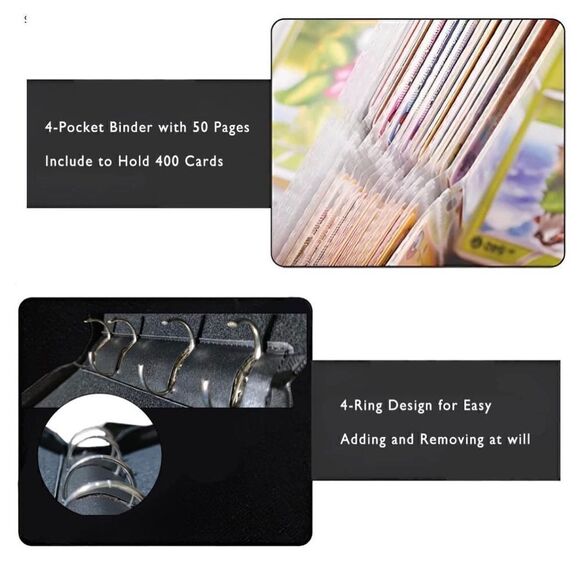 400x Card Trading Card Binder Portable Card Collector Storage Book - Picture 5 of 6